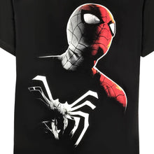 Load image into Gallery viewer, MARVEL Glow In The Dark Spiderman Men T Shirt Tops VIM21791 (Black)
