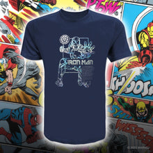 Load image into Gallery viewer, MARVEL Character Iron Man Foil + Metalic Print Effect 100% Cotton Tee T-Shirt (VIM22908)
